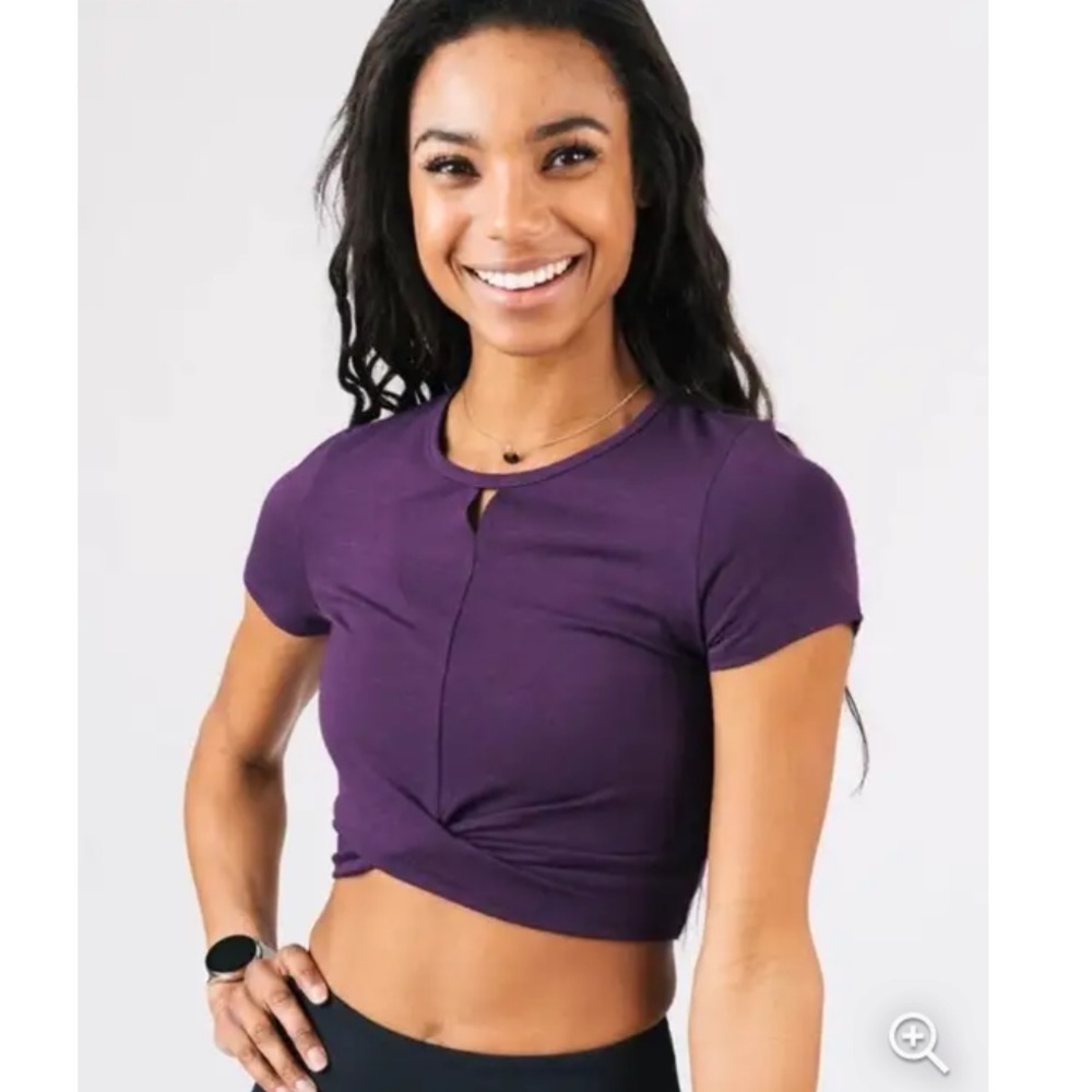 Zyia Active Eggplant Purple Crop top